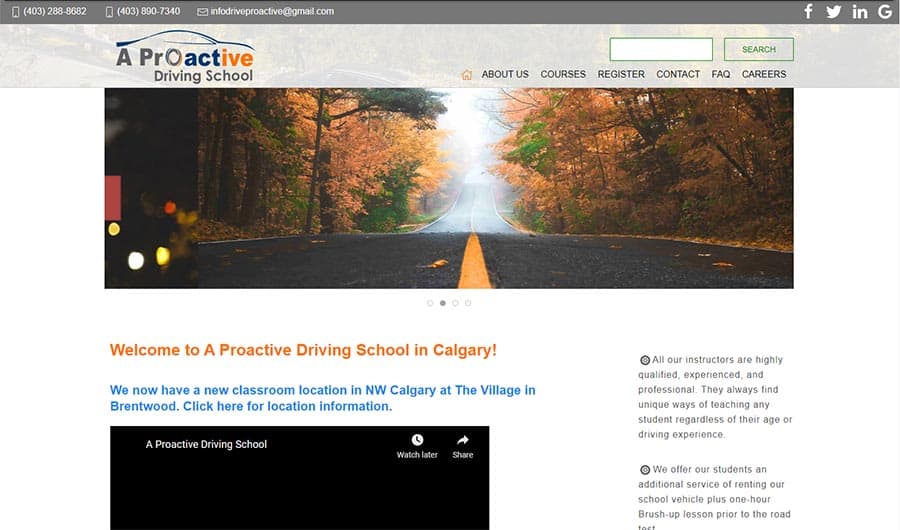 drive proactive website screenshot before