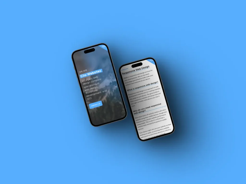 Is a Mobile Friendly Website Worth It? Clio websites on a mobile screen